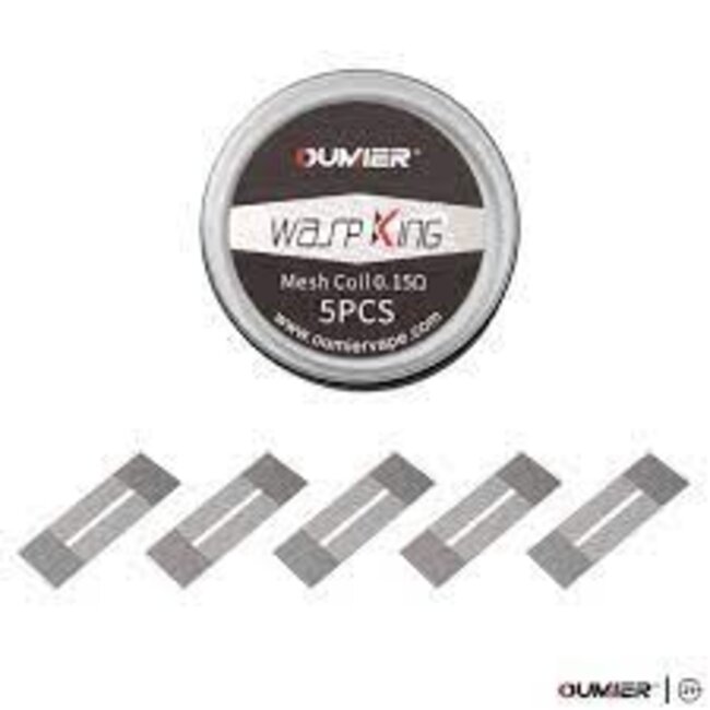 Oumier-Wasp King Mesh Coil 0,15 Ohm (5Stück)