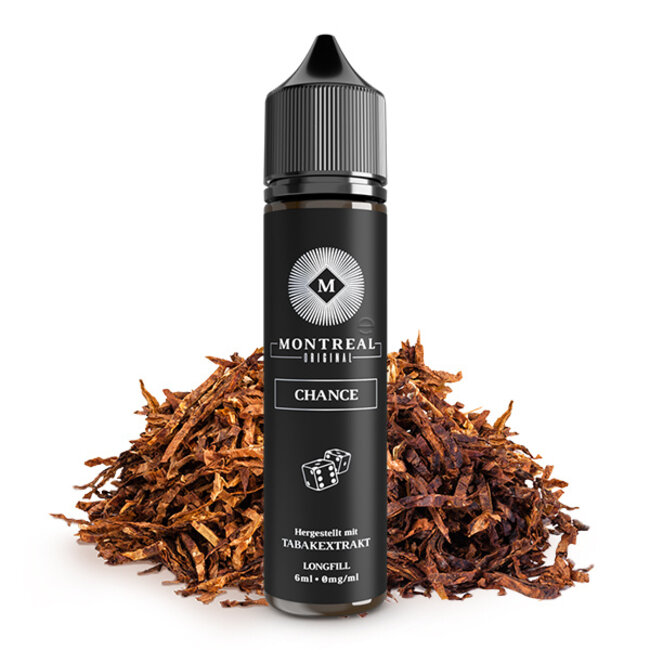 Montreal Original Labs  Montreal Chance Aroma Gerösteter American Blend mit echtem Zigarettengeschmack (6ml Longfill)