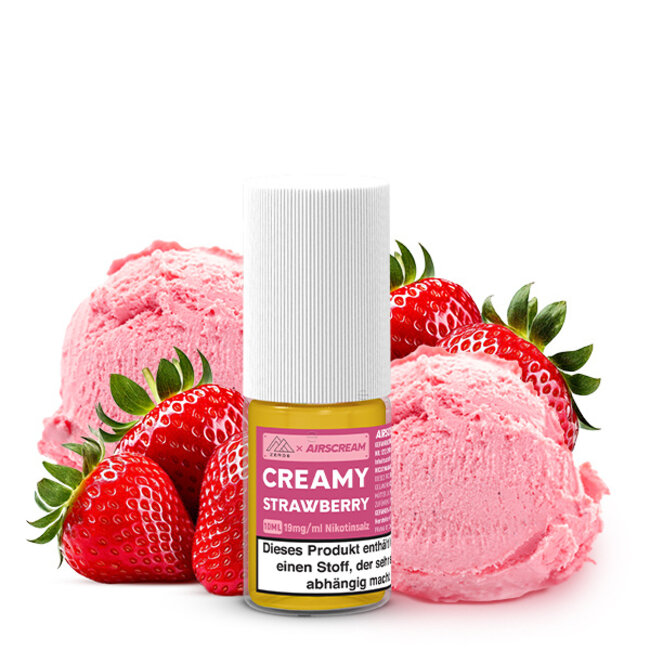 Zero6 AIRSCREAM X ZERO6 Nikotinsalz Liquid 10 ml Creamy Strawberry