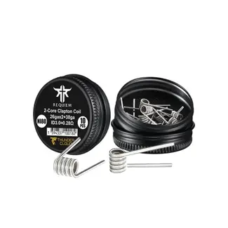 Thundercloud Requiem Fused Clapton Coils Ni80 0.28Ω (10pcs) - Thunder Cloud x El Mono Vapeador