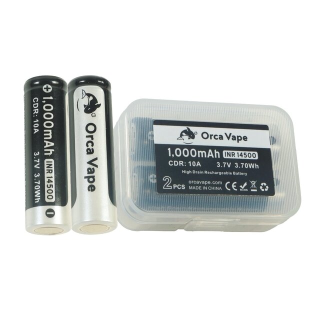 Orca Vape Orca Vape - Akku 14500 1000 mAh (2Stk)