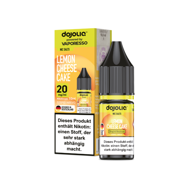 Vaporesso  Vaporesso - Dojoliq - Lemon Cheese Cake  Nikotinsalz Liquid