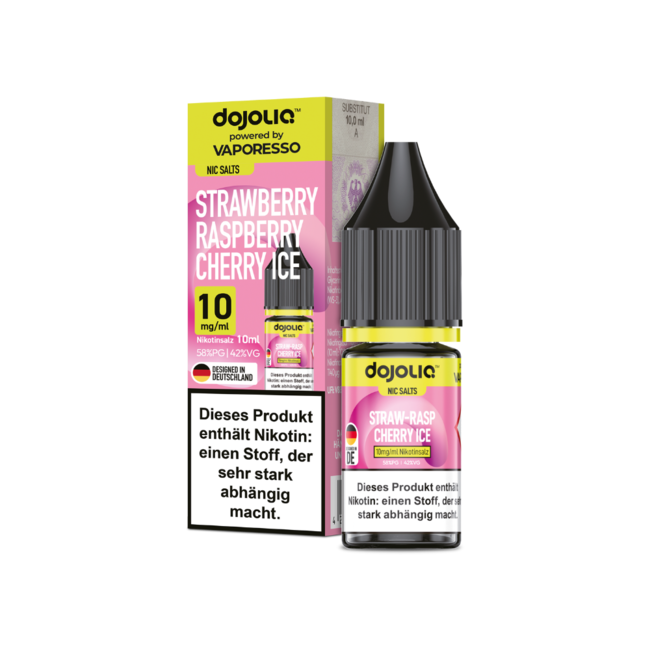 Vaporesso  Vaporesso  Dojoliq Strawberry Raspberry Cherry Ice – Nikotinsalz