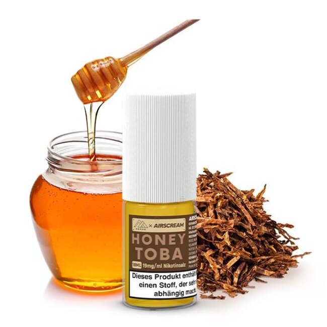Zero6 AIRSCREAM X ZERO6 Nikotinsalz Liquid 10 ml Honey Toba