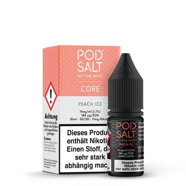 POD SALT POD SALT CORE Peach Ice Nikotinsalz Liquid 10 ml