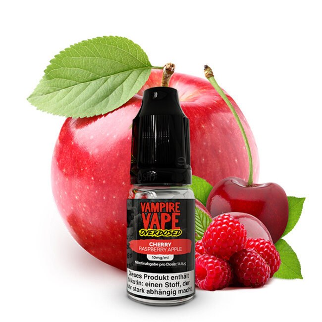 Vampire Vape Vampire Vape Overdosed Cherry Raspberry Apple Nikotinsalz Liquid 10ml