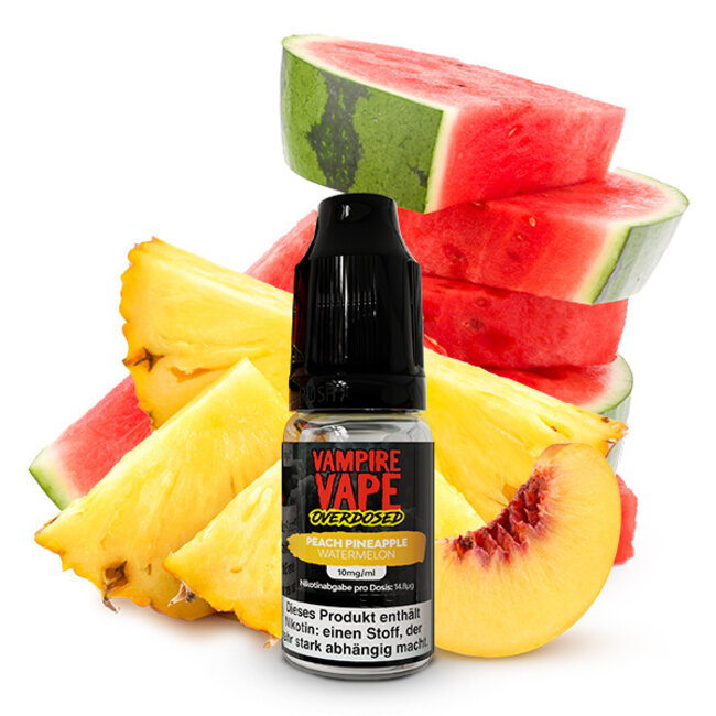 Vampire Vape Vampire Vape Overdosed Pineapple Peach Watermelon Nikotinsalz Liquid 10 ml