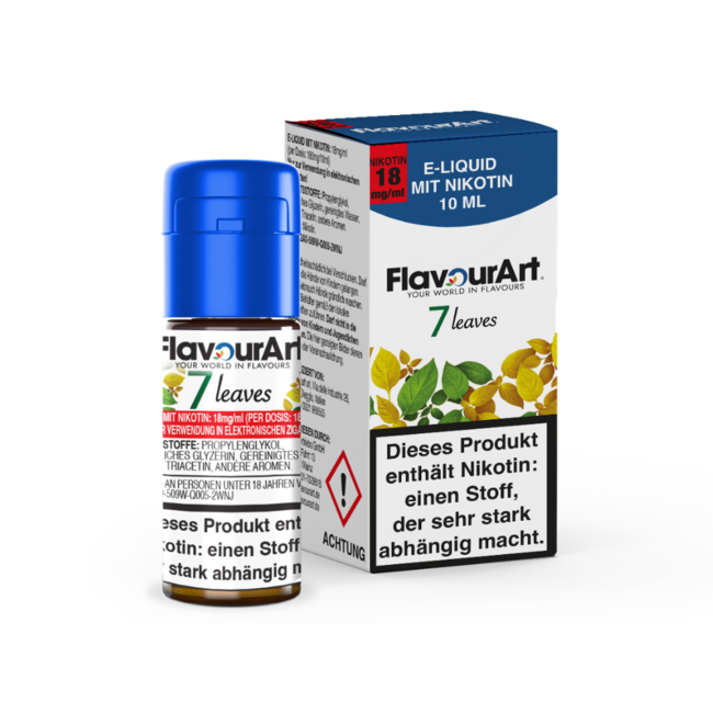 Flavour Art FlavourArt -7 Leaves E-Liquid mit 4,5, 9 oder 18 mg Nikotin