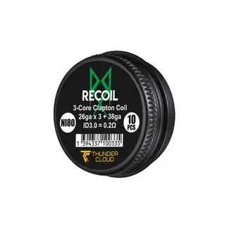 Thundercloud 3-Core Clapton Coils Ni80 0.2Ω (10pcs) - Thunder Cloud x Grimm Green