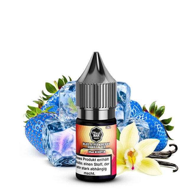 Cloudworks CLOUDBAR Blue Strawberry Vanilla Ice Nikotinsalz Liquid 10ml