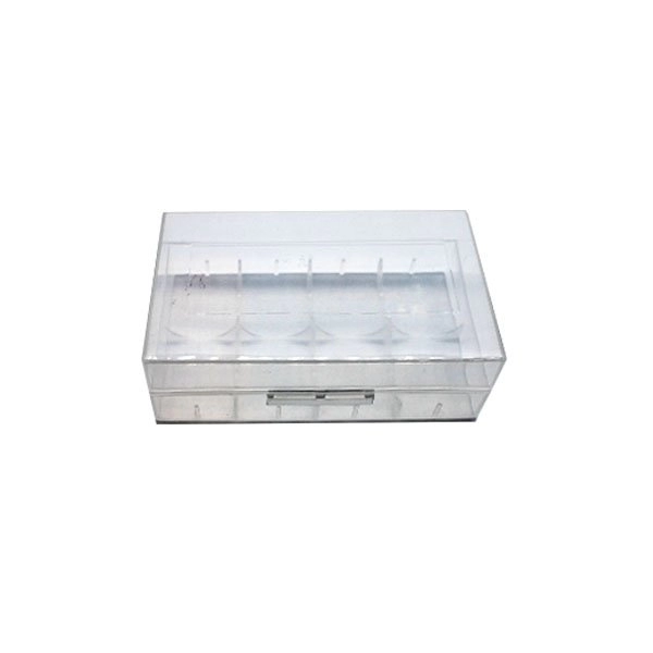 Keeppower Aufbewahrungsbox D4 – Robustes Etui Für 2x 20700/21700 Akkus, Rutschfest, 87x49x25 Mm