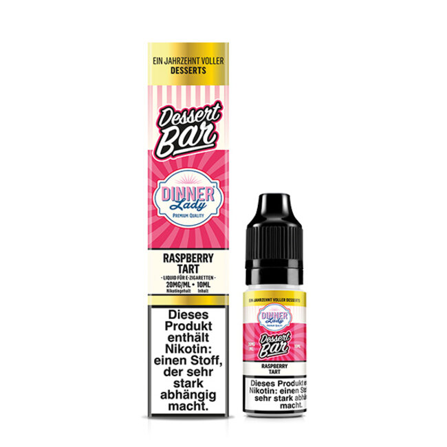 DINNER LADY Dinner Lady Raspberry Tart Nikotinsalz Liquid 10 ml