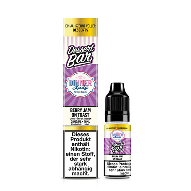 DINNER LADY Dinner Lady Berry Jam on Toast Nikotinsalz Liquid 10 ml