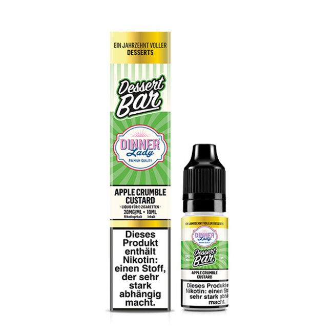 DINNER LADY Dinner Lady Apple Crumble Custard Nicotine Salt E-Liquid 10 ml