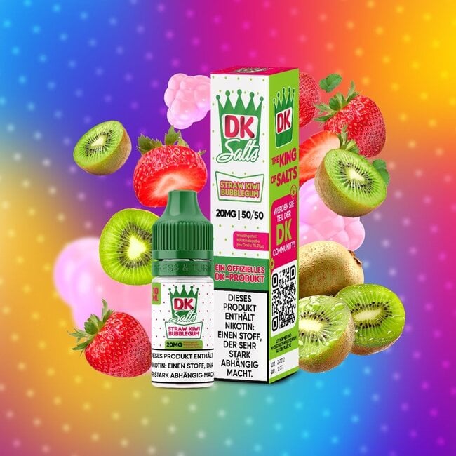 DONUT KING Donut King- Strawberry Kiwi Bubblegum Nikotinsalz Liquid