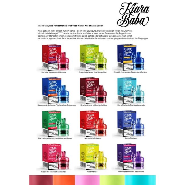 Kiara Baba Kiara Baba 10K Pod-Geschmack nach Wahl
