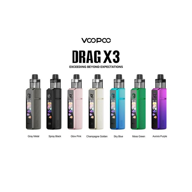 VOOPOO Kit Pod Drag X3 PnP X 5ml 18650/21700- Voopoo