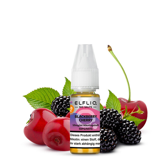 Elfbar ELFBAR ELFLIQ Blackberry Cherry Nikotinsalz Liquid 10 ml