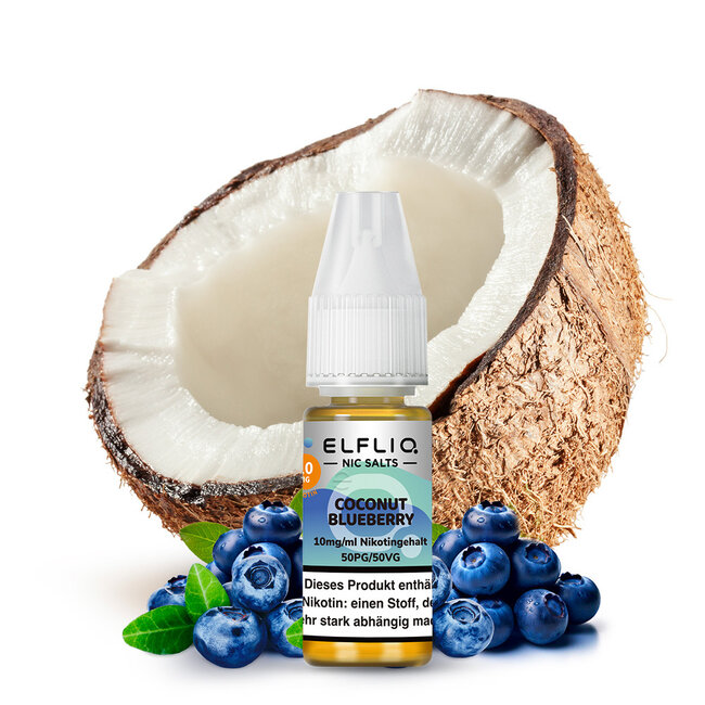 Elfbar ELFBAR ELFLIQ Coconut Blueberry Nikotinsalz Liquid 10 ml