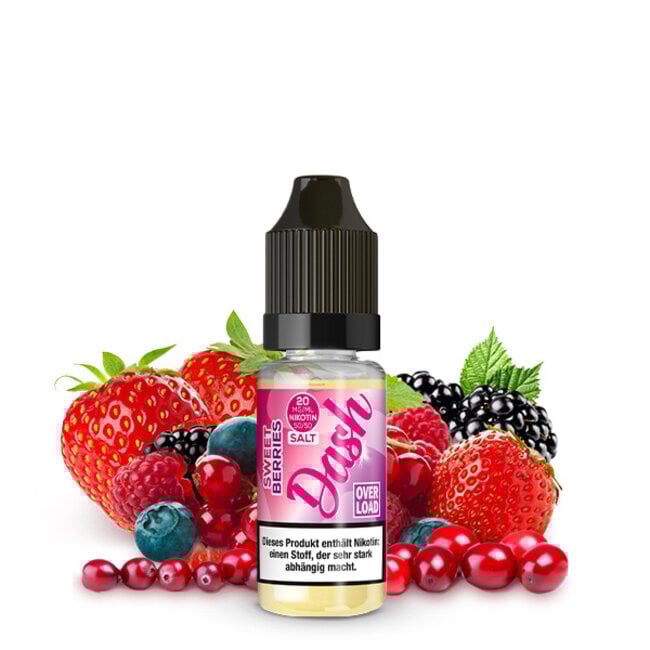 DASH LIQUIDS DASH LIQUIDS OVERLOAD Sweet Berries Nikotinsalz Liquid 10ml