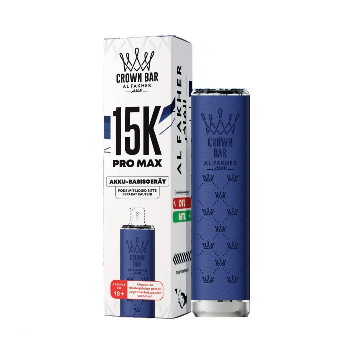 elfbar elfa master akku Al Fakher Crown Bar Hypermax 30K Cool Mango E-Cigarette – 2ml + Pods main image 1
