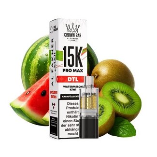 AL FAKHER Al Fakher - Crown Bar 15K Pro Max DTL Pod - Watermelon Kiwi