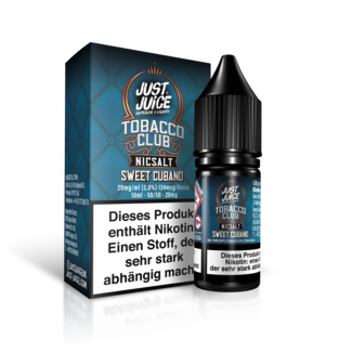 JUST JUICE Just Juice - Sweet Cubano Tobacco