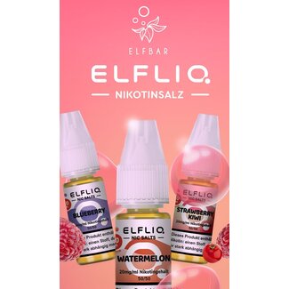 Elfbar Elf Bar Elfliq Strawberry Watermelon 10ml Nic Salt Liquid