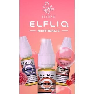 Elfliq Elf Bar Elfliq Blue Razz Cherry 10ml Nic Salt Liquid