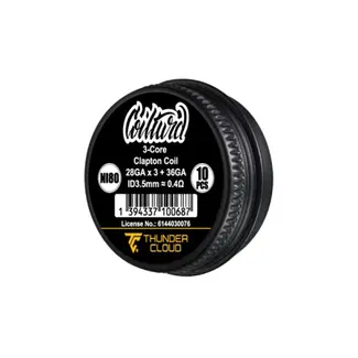 Thundercloud 3-Core Clapton Coils Ni80  (10pcs) - Thunder Cloud x Coilturd