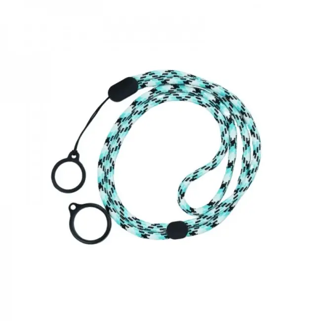 Rundes Verstellbares Lanyard mit 2 Silikonringen (1 Stück) – Verschiedene Farben