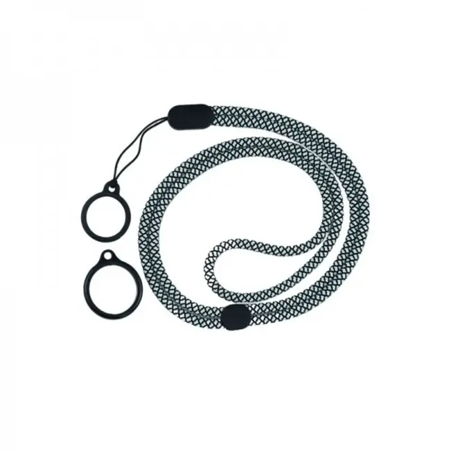 Rundes Verstellbares Lanyard mit 2 Silikonringen (1 Stück) – Verschiedene Farben