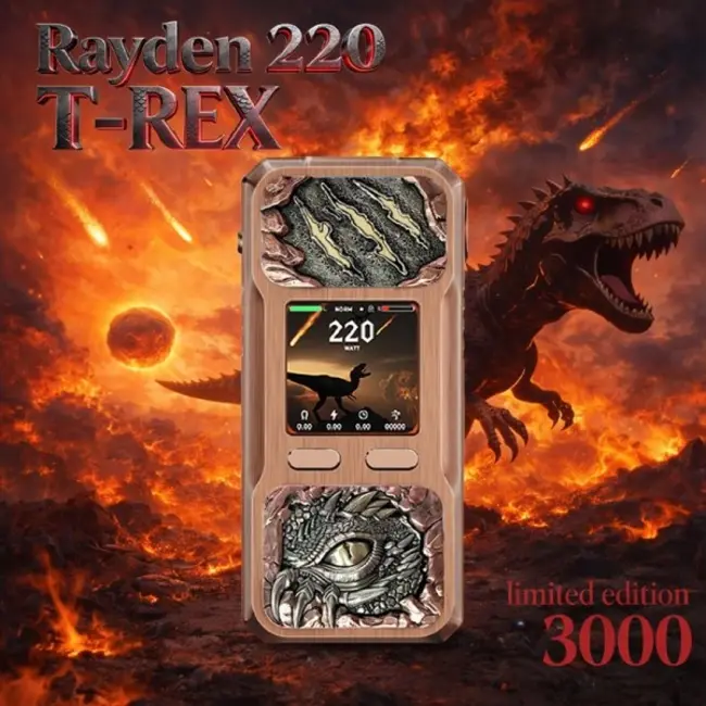 BD Vape Mod Rayden 220 Full Black - BD Vape