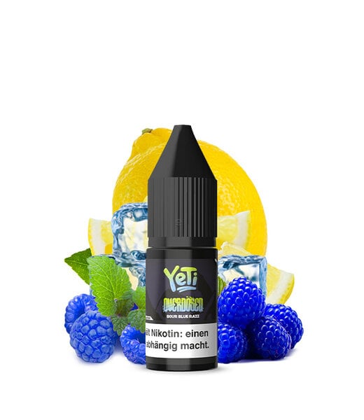 YETI YETI OVERDOSED Sour Blue Razz Nikotinsalz Liquid 10 ml