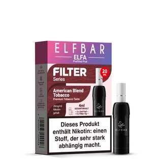 Elfbar Elfbar ELFA Pod Filter Series – American Blend Tobacco