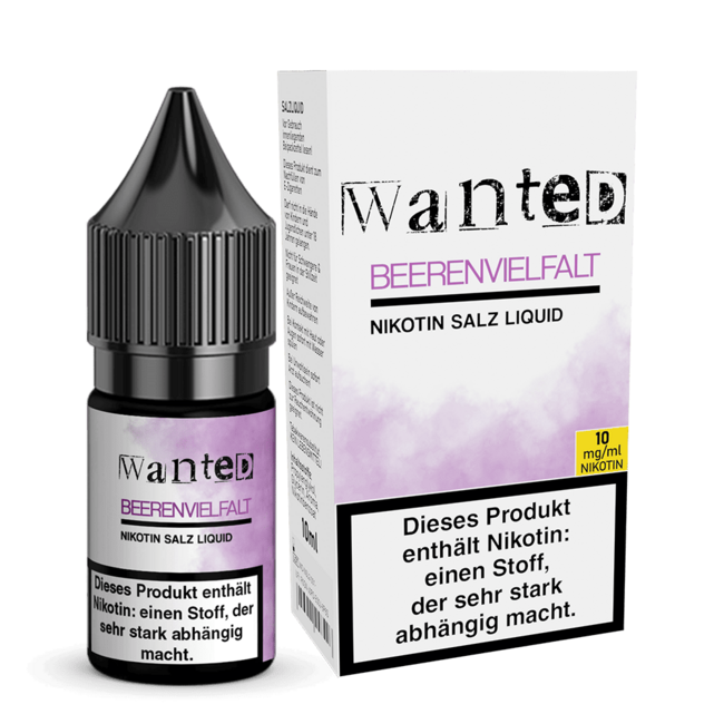 WANTED Wanted Nikotinsalz Liquid – Beerenvielfalt 10 ml