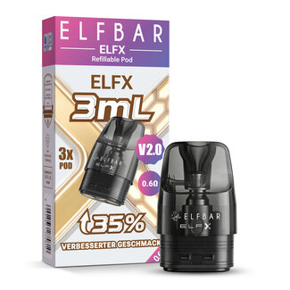 Elfbar Elfbar ELFX V2.0 Refillable Pod - 3 ml