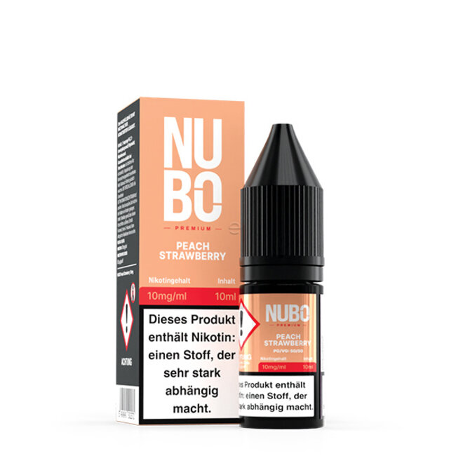 NUBO   Peach Strawberry Nikotinsalz Liquid 10 ml