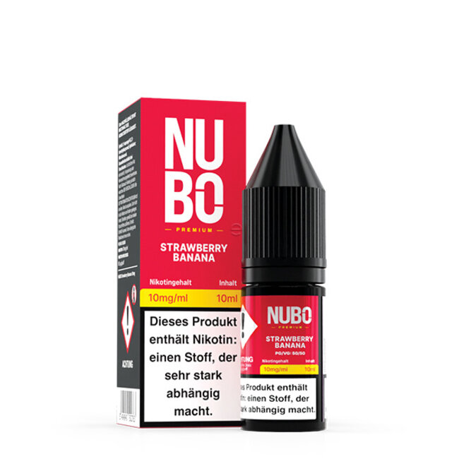 NUBO   Strawberry Banana Nikotinsalz Liquid 10 ml