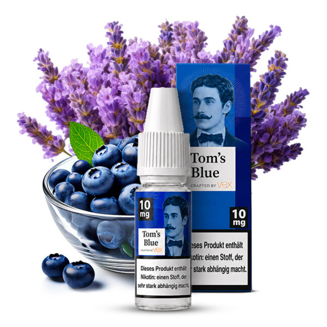 TOM KLARK`S  Tom’s Blue Nikotinsalz Liquid 10 ml – Blueberry Lavender