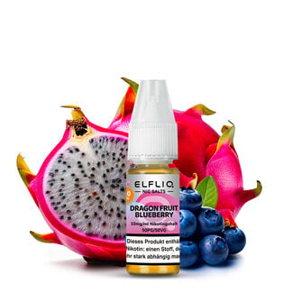 Elfbar ELFBAR ELFLIQ Dragon Fruit Blueberry Nikotinsalz Liquid