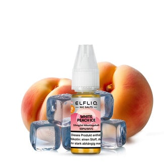 Elfbar ELFBAR ELFLIQ White Peach Ice Nikotinsalz Liquid