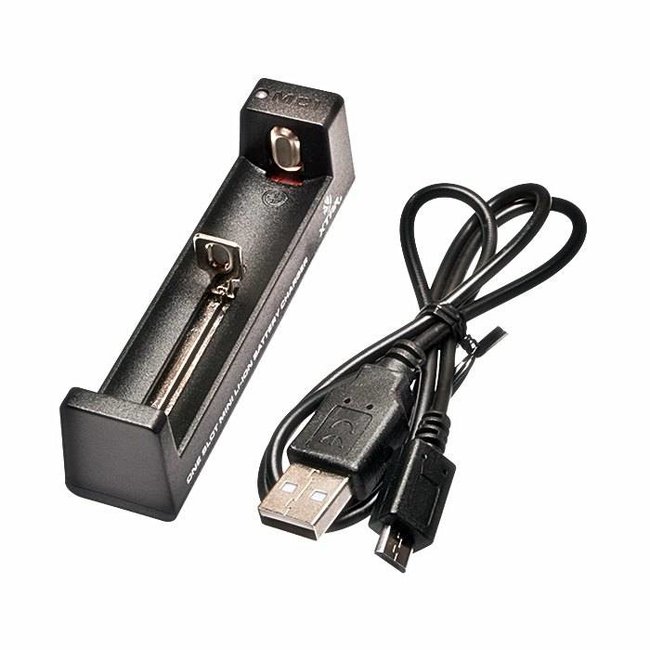 XTAR Xtar MC1 - Ladegerät für Li-Ion. Akkus 3,6V / 3,7V incl. USB-Kabel
