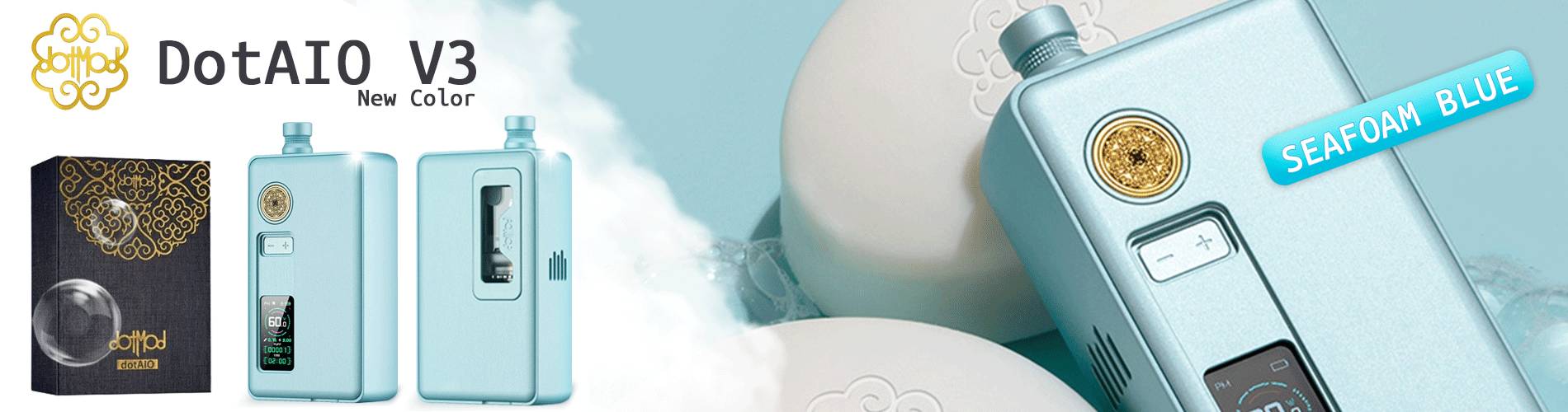  Die neue Dotmod DotAIO V3 Seafoam Blue vereint erstklassiges Design