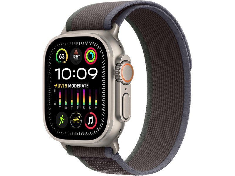 Apple Watch Ultra 2 Cellular 49mm Titanium - Trail band Black