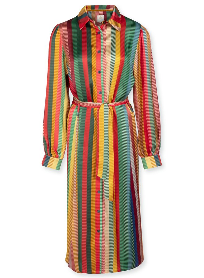 Dress Donatella Jacquard Stripe Multi