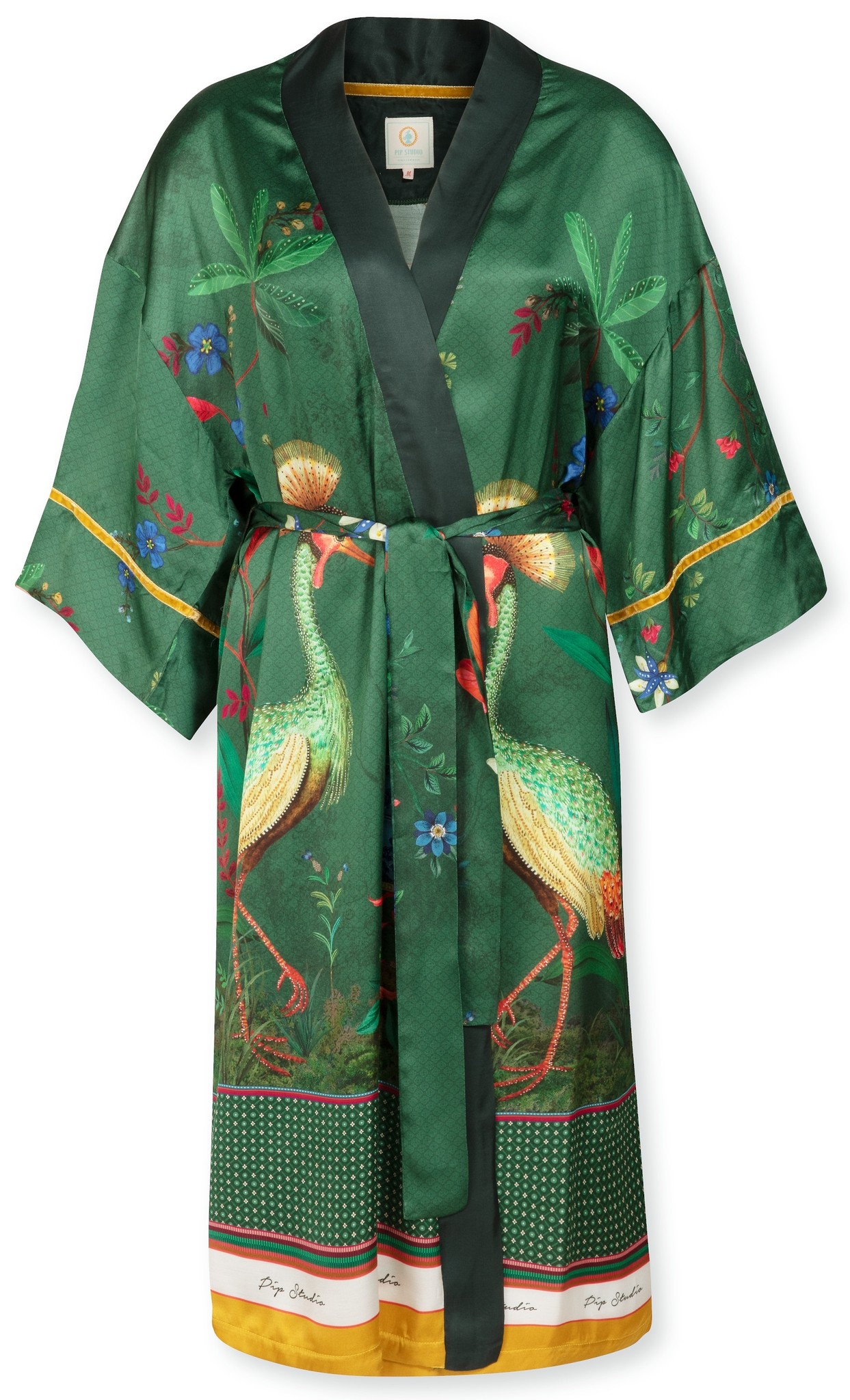 Demonteer schoenen Grazen Kimono Noelle Birds In Love Green - Znurk - Woondeco & Slaapcomfort