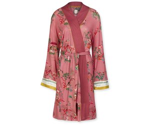 fictie compromis Ongrijpbaar Kimono Nisha Chinese Porcelain Pink - Znurk - Woondeco & Slaapcomfort