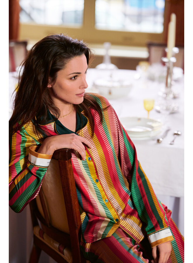 Trousers Belin Jacquard Stripe Multi