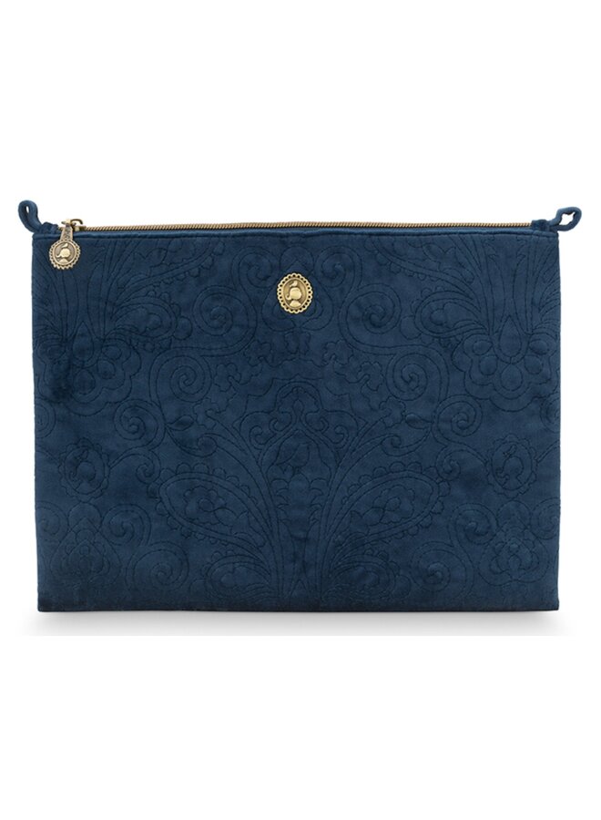 Toilettas Fluweel Blauw